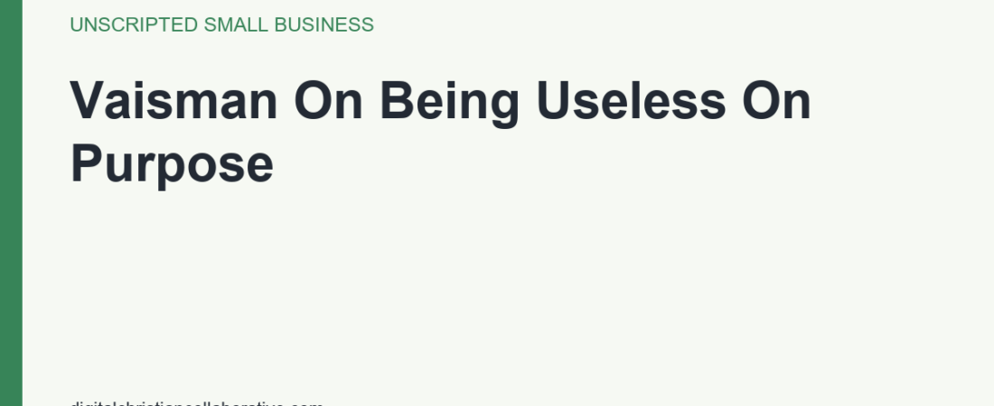 The Business You Steward Versus The One You Serve