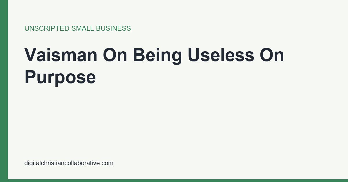 The Business You Steward Versus The One You Serve